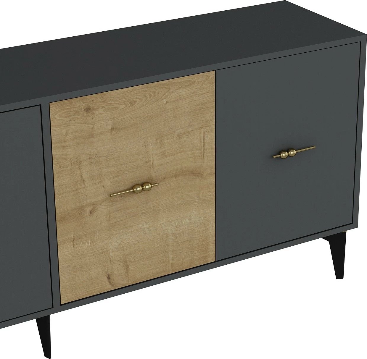 Konsol Skye Decor, anthracite, sapphire oak