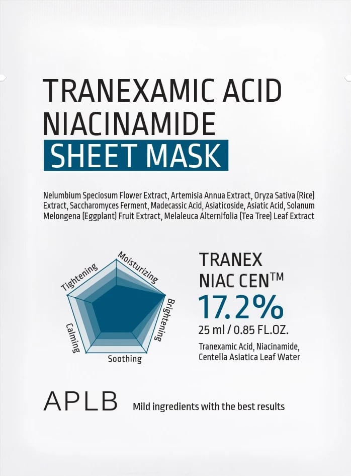 Maskë për fytyrë për femra APLB Tranexamic Acid Niacinamide, 25ml