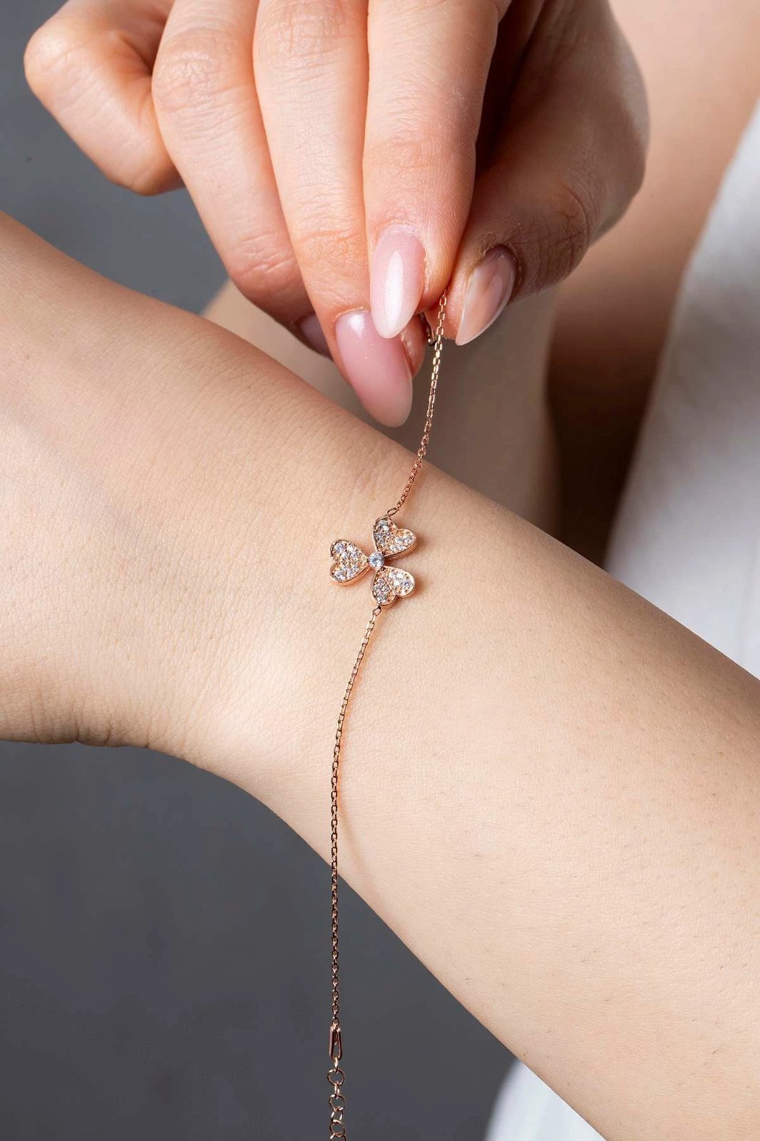 Byzylyk argjendi Jumeon, ngjyrë rozë e artë, ELKAB92338R