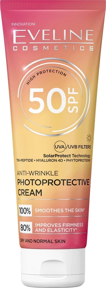 Krem fytyre kundër rrudhave SPF50 Eveline Cosmetics për femra 30ml