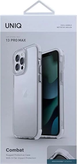 Mbështjellës UNIQ Combat për iPhone 13 Pro Max, Bardhë