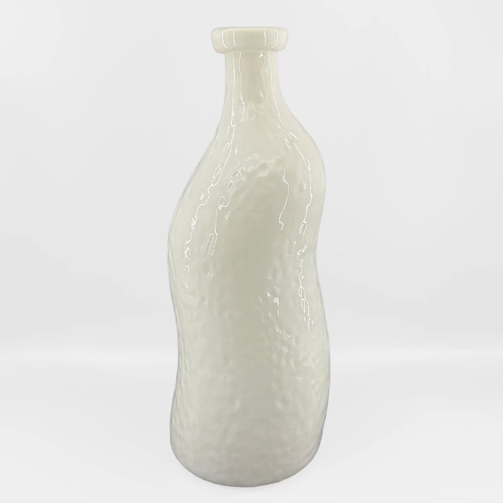 Vazo ROMAIN, qelq e bardhë, 15.5x15.5x40cm