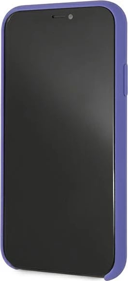 Mbështjellës Karl Lagerfeld për iPhone XR, silikon, vjollcë