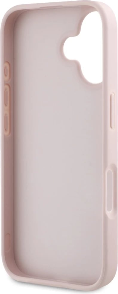 Mbështjellës Guess Grained Big 4G Logo Small Classic Logo për iPhone 16, Rozë Mbështjellës Guess Grained Big 4G Logo Small Classic Logo për iPhone 16, Rozë