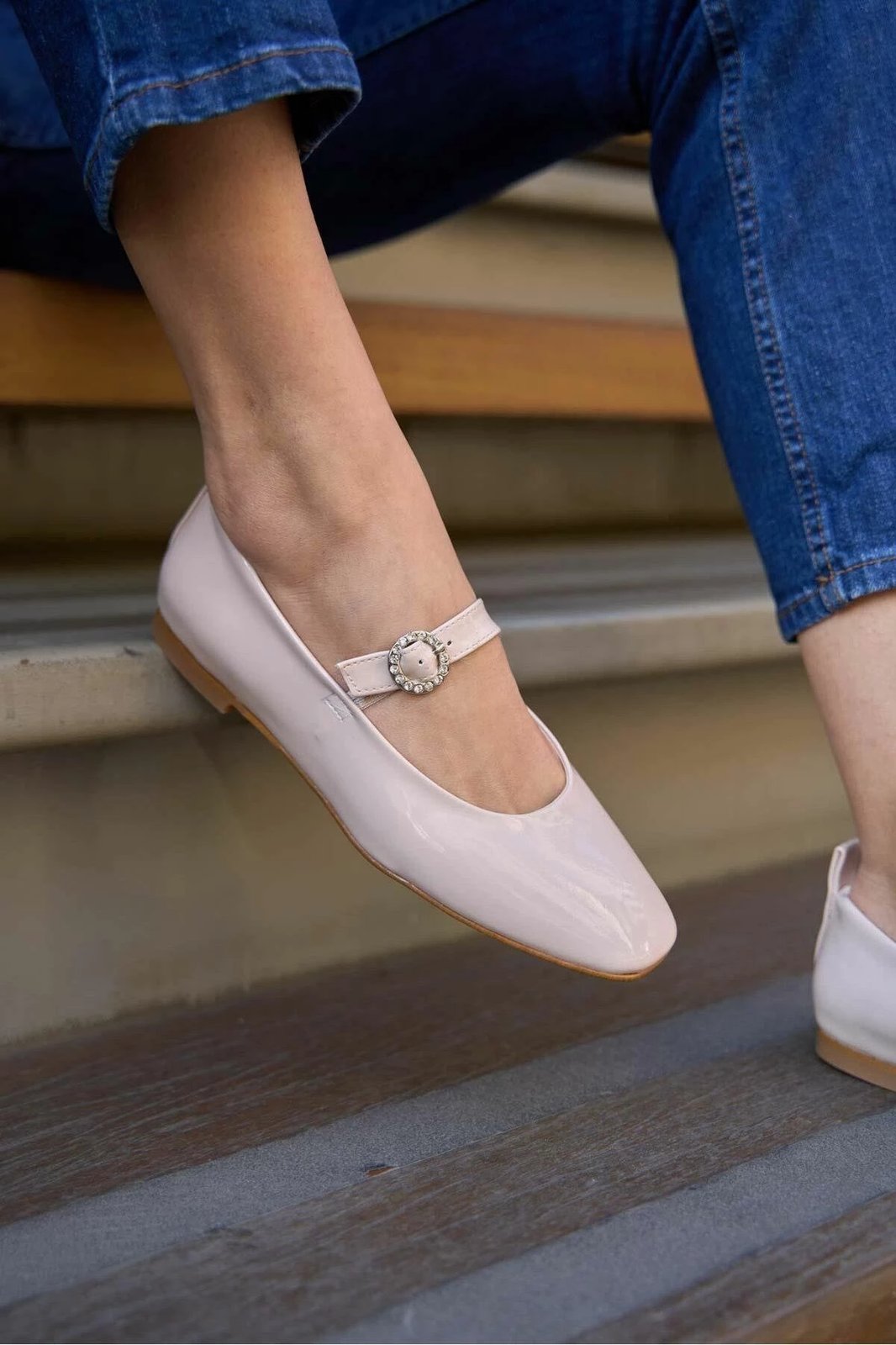 Balerina për gra Babette, krem, MK1340024YFT10-01