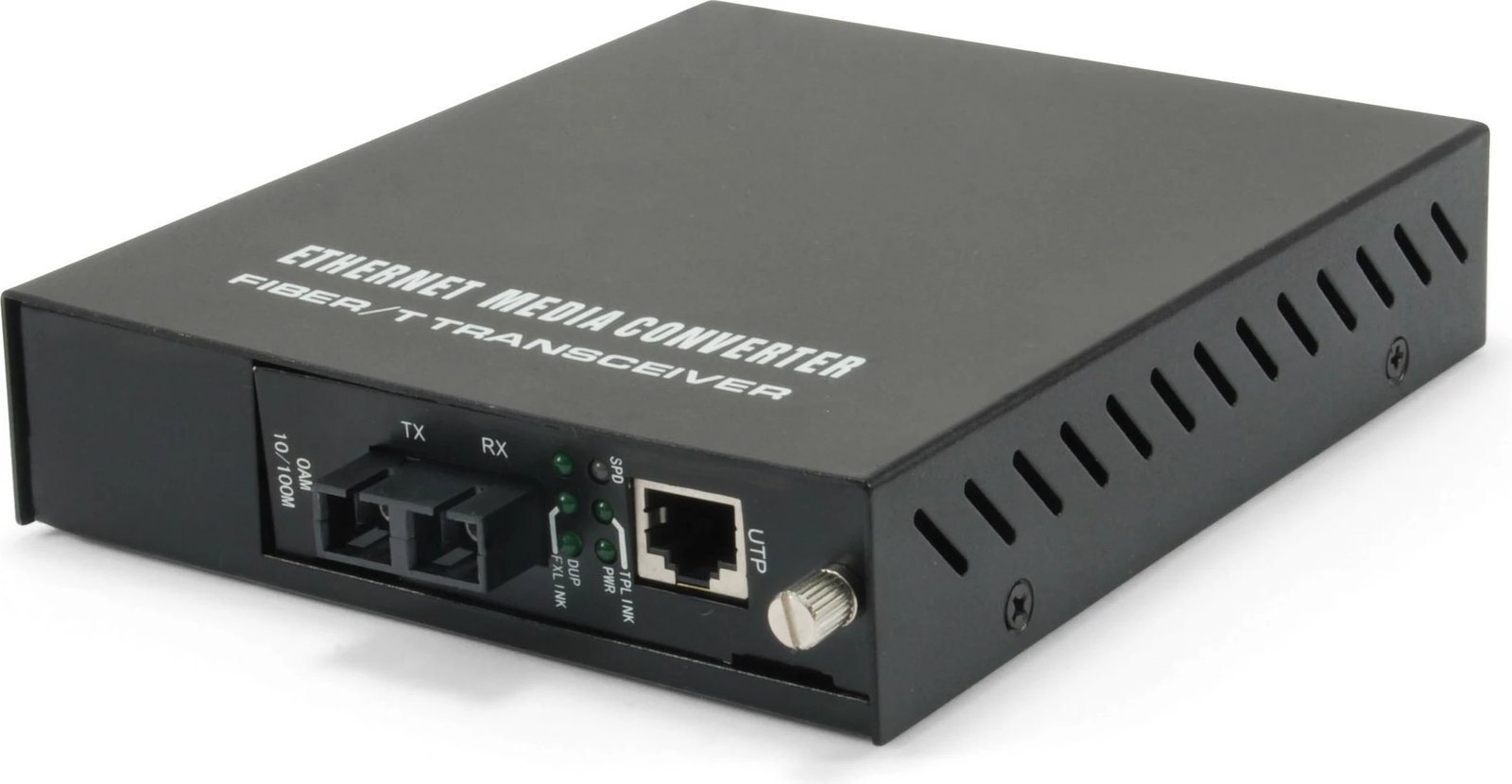 Media konvertues LevelOne FVM-1101, Fast Ethernet, RJ45 në SC, menaxhim web, 100 Mbit/s, i zi