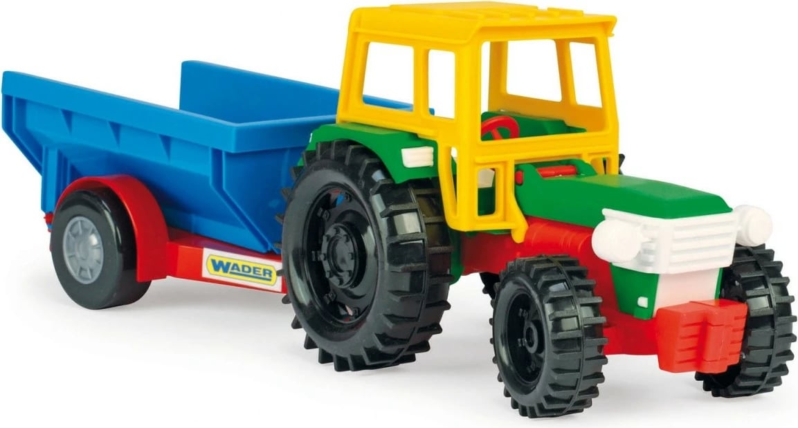 Traktor lodër me rimorkio Wader 35002, plastikë, shumëngjyrësh
