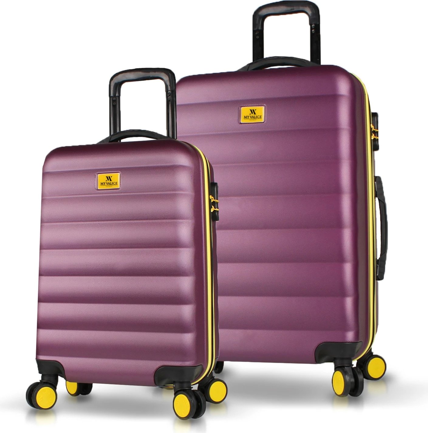 Set valixhesh (2 copë), Zoozie Bags, 6513, ngjyrë damson