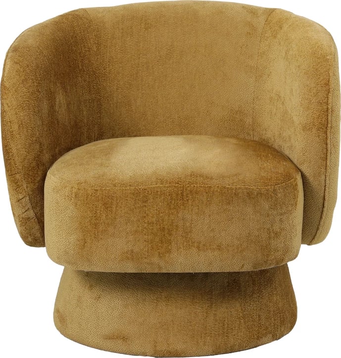 Kreslo rrotulluese, ngjyrë mjaltë, 78x81x77cm