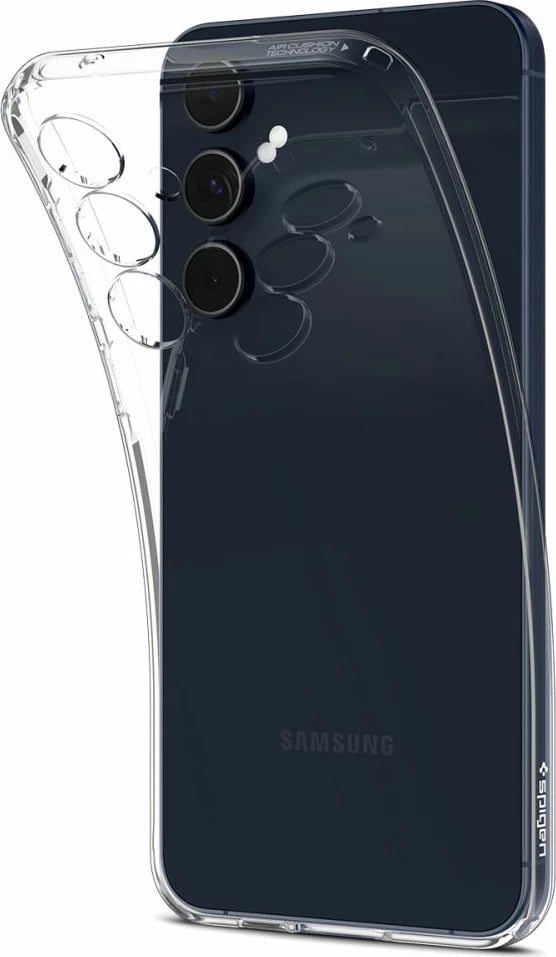 Mbështjellës Spigen Liquid Crystal për Samsung Galaxy A55 5G, TPU i hollë, përthithje goditjesh, përshtatje precize, transparent, 1x