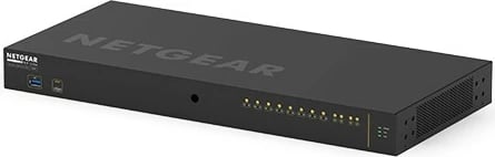 Switch NETGEAR M4250 12-P AV Line POE+, 10 porte Gigabit, rackmount, i zi