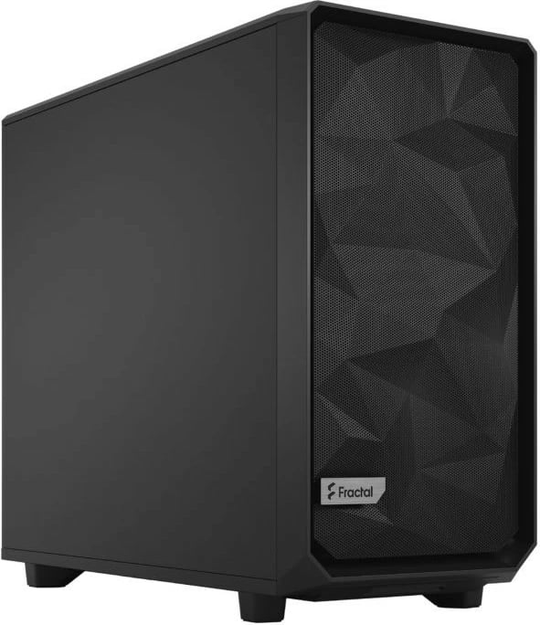 Kasë Fractal Design Meshify 2 Solid FD-C-MES2A-01, Tower, ATX/E-ATX/mATX/mini-ITX, USB-C, e zezë