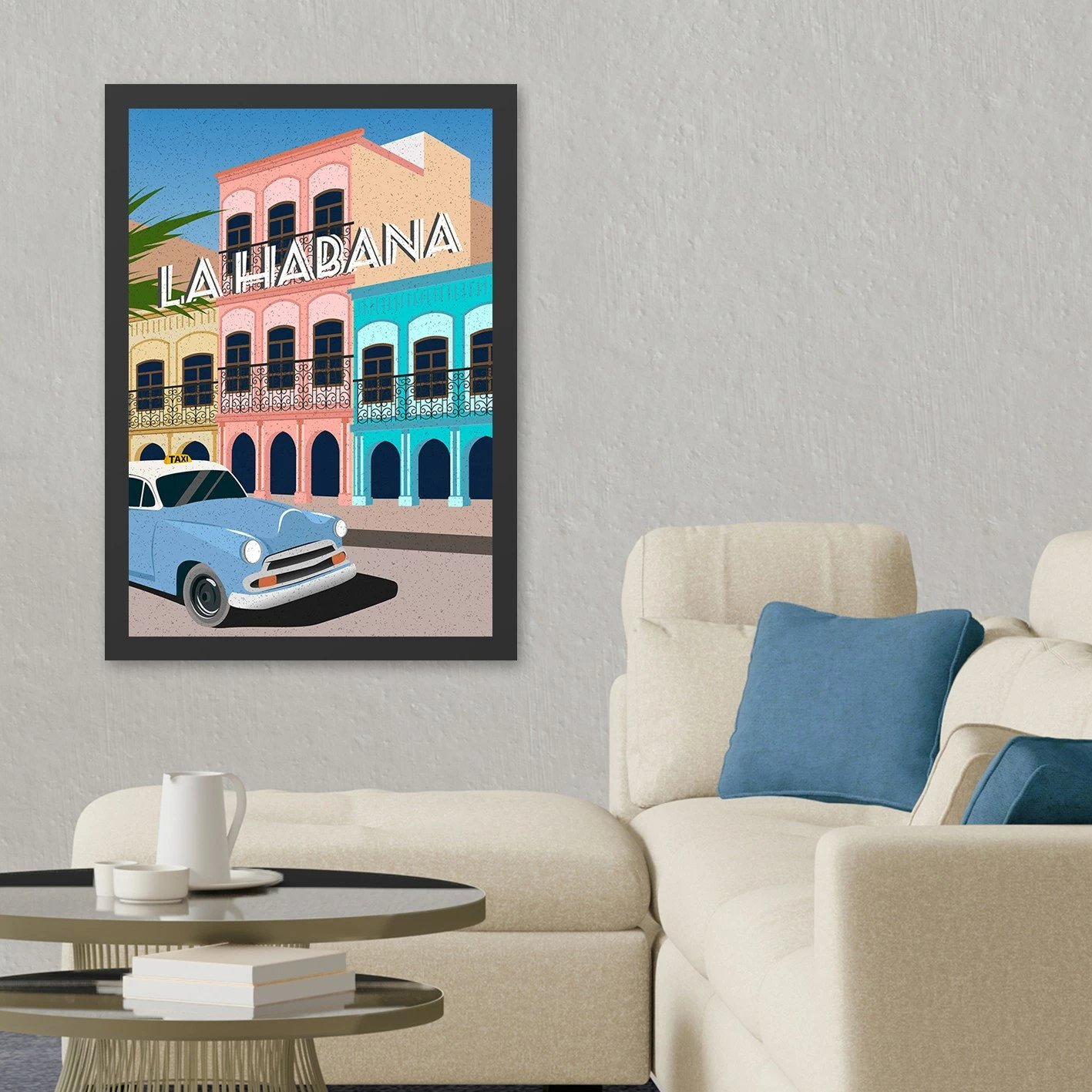 Pikturë dekorative me kornizë MDF, Lahabana, 40x55cm