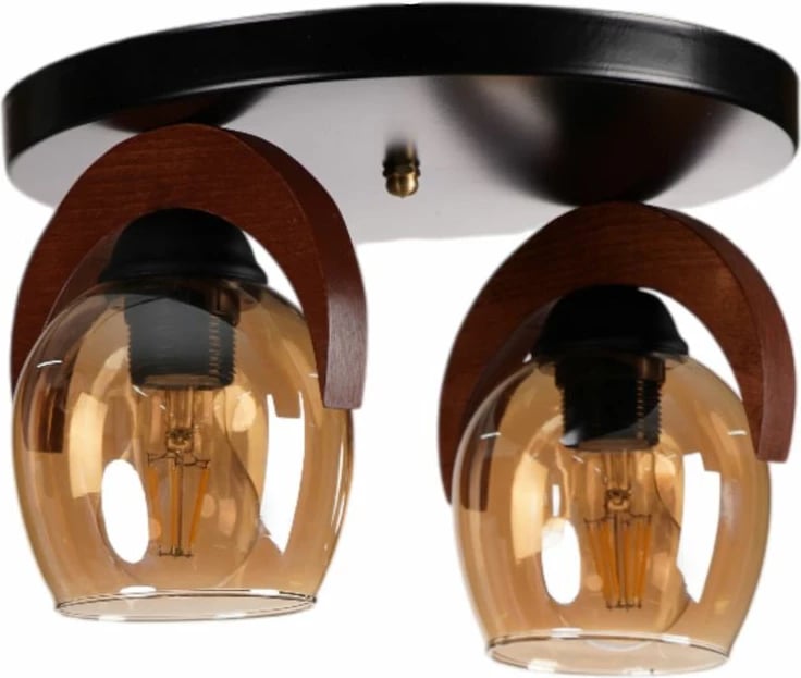 Llambë tavani Opviq, 9003-2, ngjyrë mjaltë, arre, e zezë