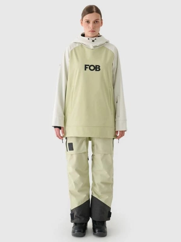 Jakne snowboardi për femra 4f, e zezë