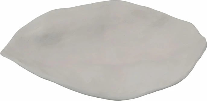 Tabaka dekorative GRANTAS, alumin, e bardhë, 30x21x8 cm