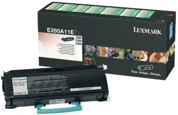 Toner Lexmark E260A11E origjinal, rendiment mesatar 3500 faqe, për E260/E360/E460, i zi