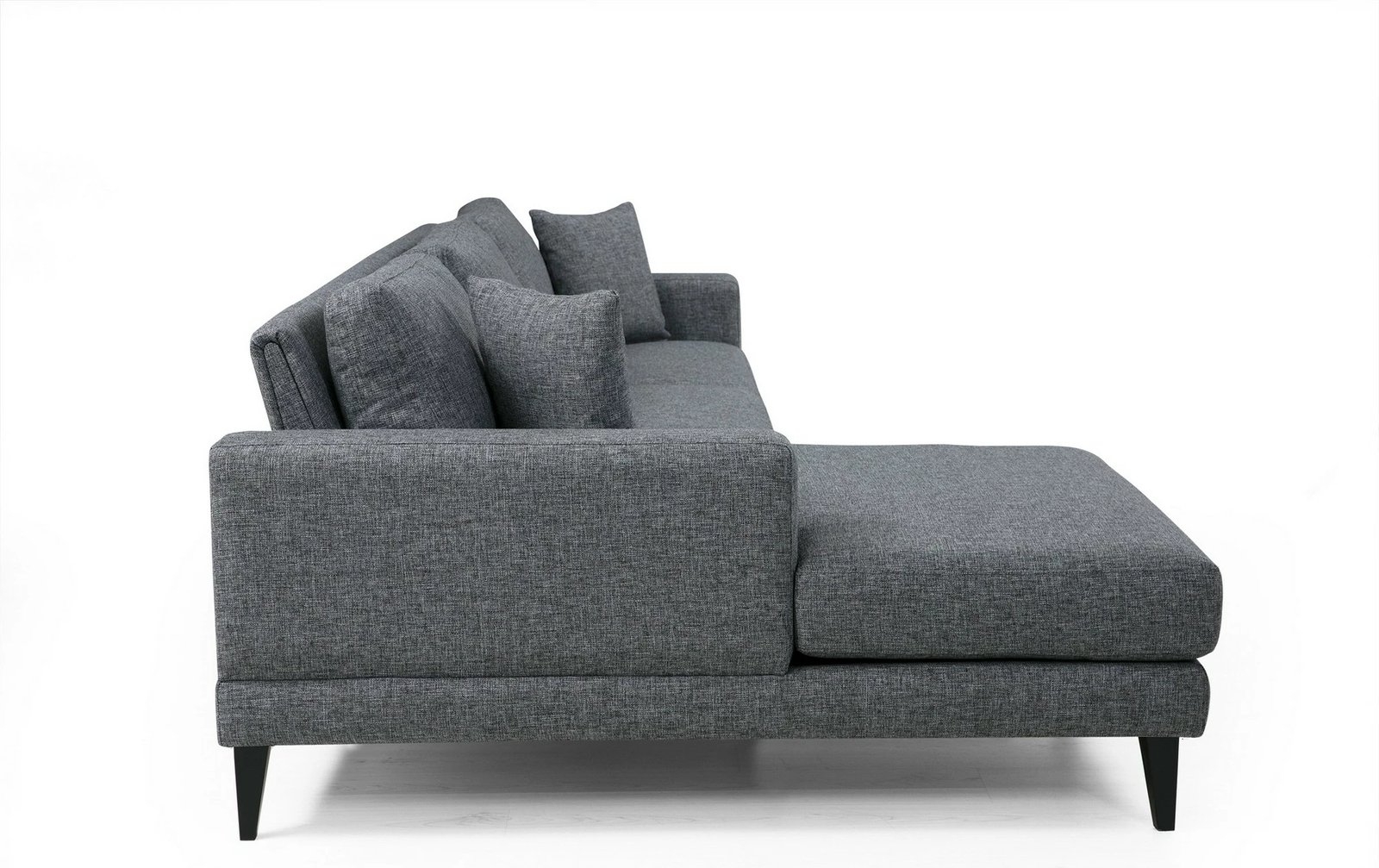 Kënd-sofë krevati Atelier del Sofa, kënd nordik majtas (Chl+3R), ngjyrë gri e errët