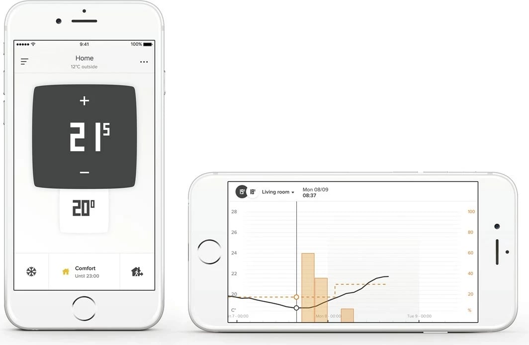 Termostat i mençur NETATMO NTH01-EN-EU, i bardhë