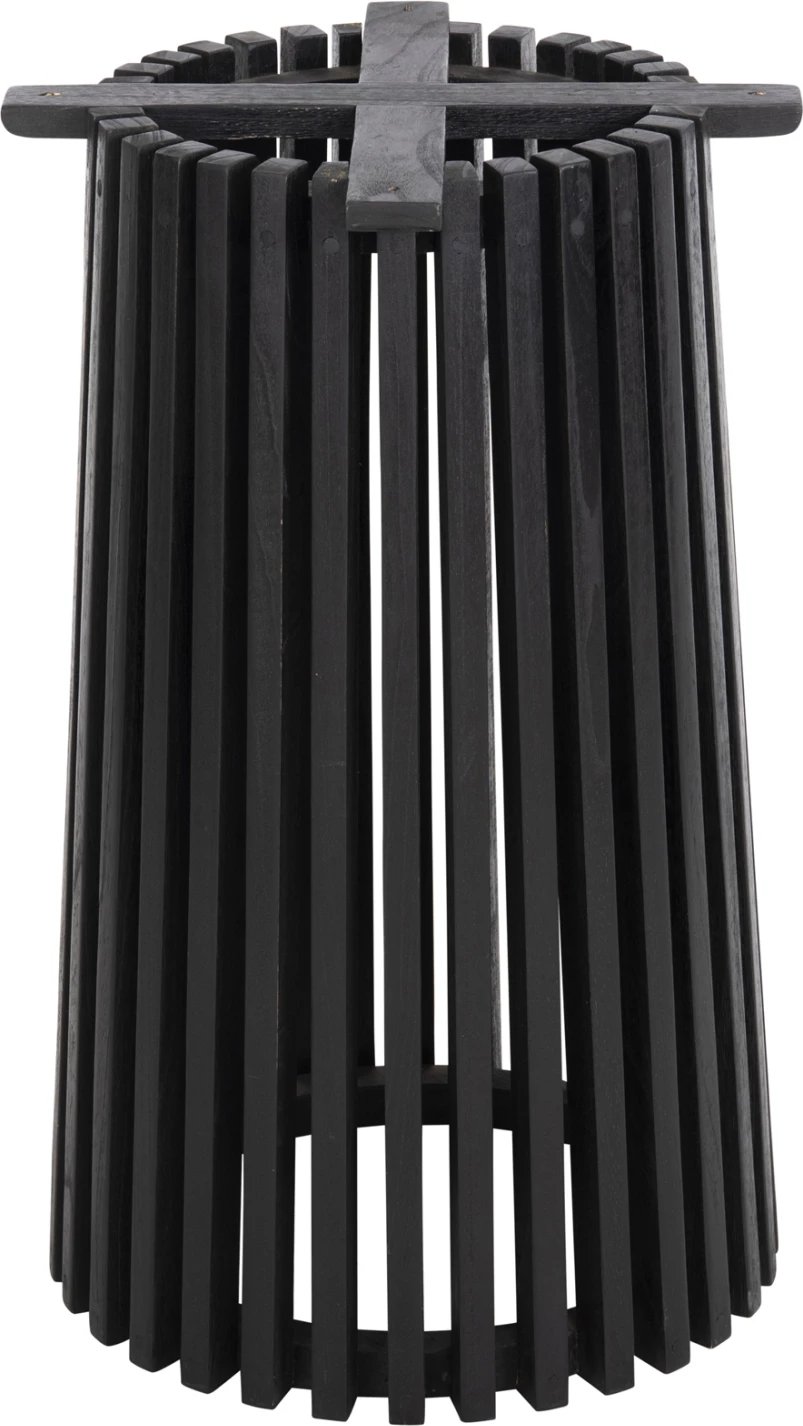 Baza e rrumbullakët për tavolinë FRANTZ FH9459.12, dru Mindi, ngjyrë e zezë, Φ60x74H cm