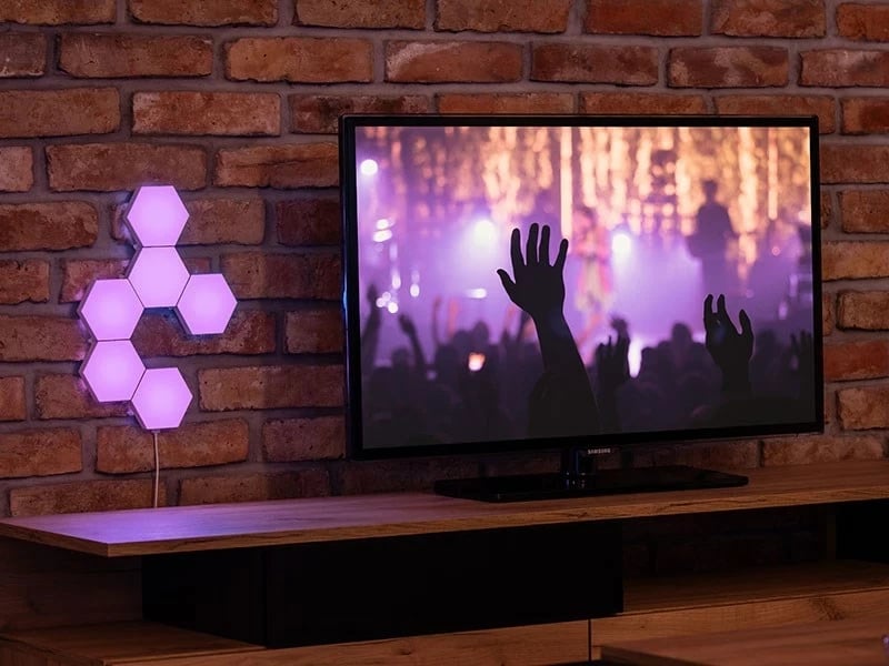 Llampa dekorative Tracer hexagonal RGB Ambience, Smart Hexagon TRAOSW47256, Multingjyrëshe