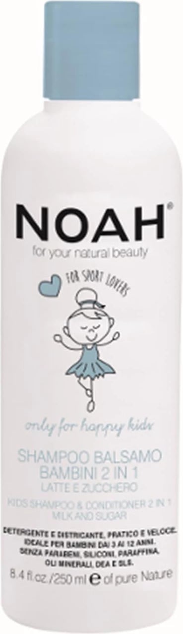 Shampon-Akondicioner 2 në 1 për fëmijë NOAH Kids, 250ml