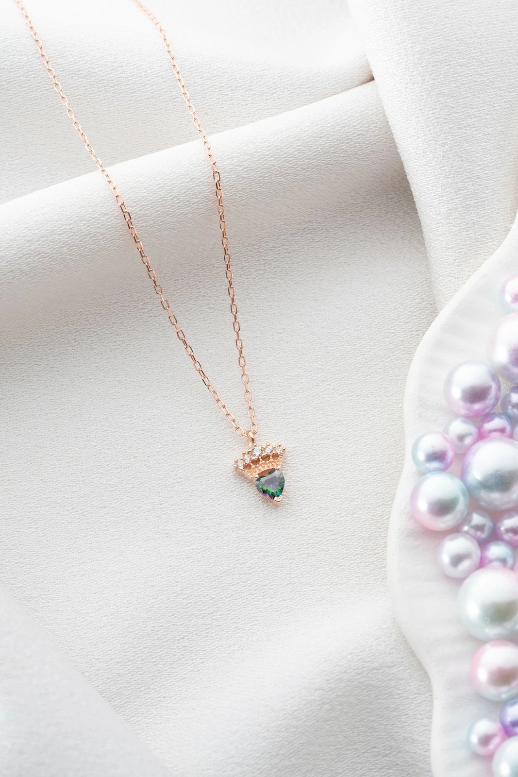 Qafore argjendi, ngjyrë rozë e arit dhe e gjelbër, Jumeon, TRDYL1001