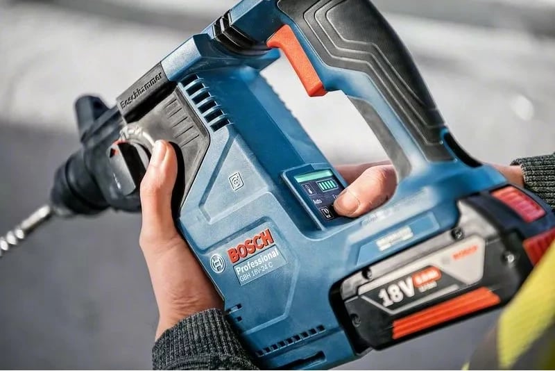 Çekiç elektrik Bosch GBH 18V-24 C, SDS Plus, brushless, 18V, zi/blu