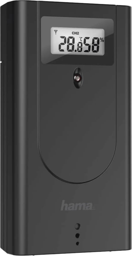 Stacion moti Hama Black Line Plus, me sensor të jashtëm, i zi Stacion moti Hama Black Line Plus, me sensor të jashtëm, i zi