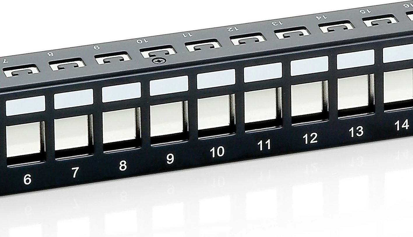 Patch panel Equip 24-port Cat6, 1U, rack mounting, i zi