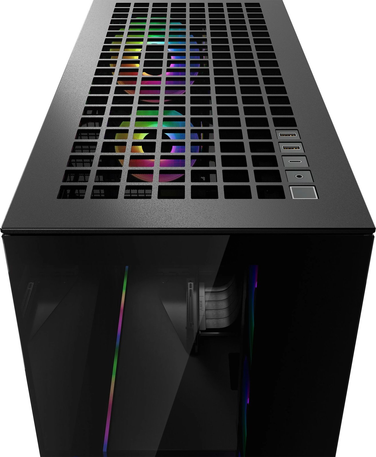 Kasë ARCTIC Xtender, Midi Tower, xham i temperuar, RGB, e zezë