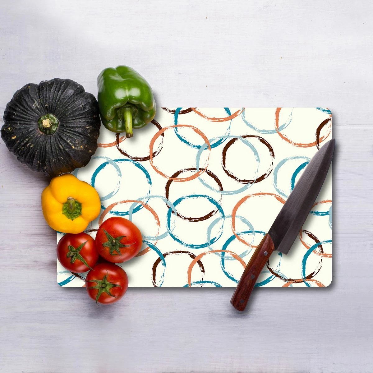 Dërrasë prerëse Hermia, qelq i temperuar, shumëngjyrëshe, Ckt113 - 3040 Dërrasë prerëse Hermia, qelq i temperuar, shumëngjyrëshe, Ckt113 - 3040