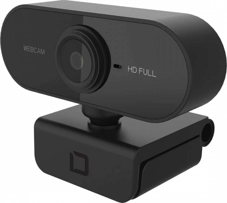 Webcam DICOTA D31841 Full HD 1080p, mikrofon i integruar, USB 2.0, kënd i gjerë 110°, e zezë