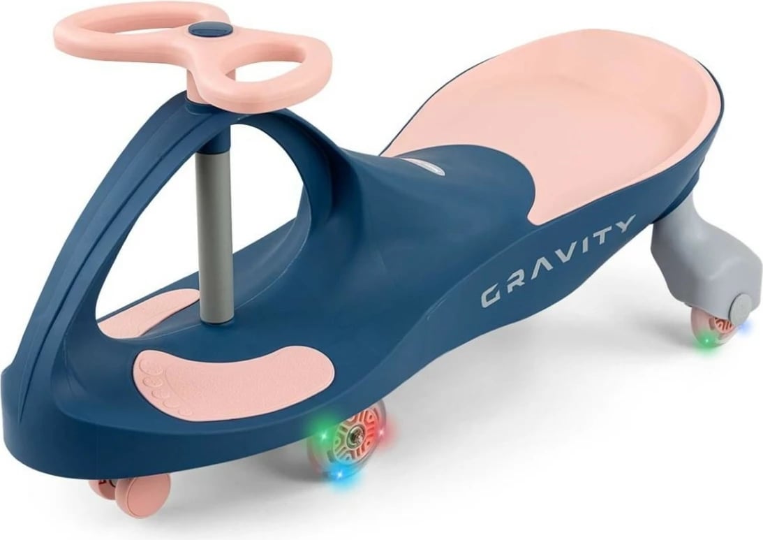 ride-on Milly Mally Gravity Gaiter 5927 4 rrota LED deri 50 kg blu e errët/rozë