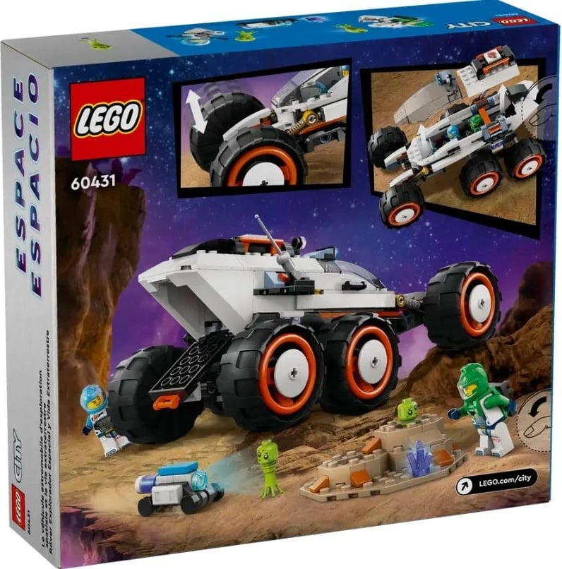 Set ndërtimi LEGO City 60431 Space Rover dhe Eksplorimi i Jetës Hapësinore, 311 pjesë