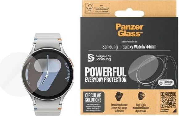 Xham i temperuar PanzerGlass për Samsung Galaxy Watch 7, 44mm
