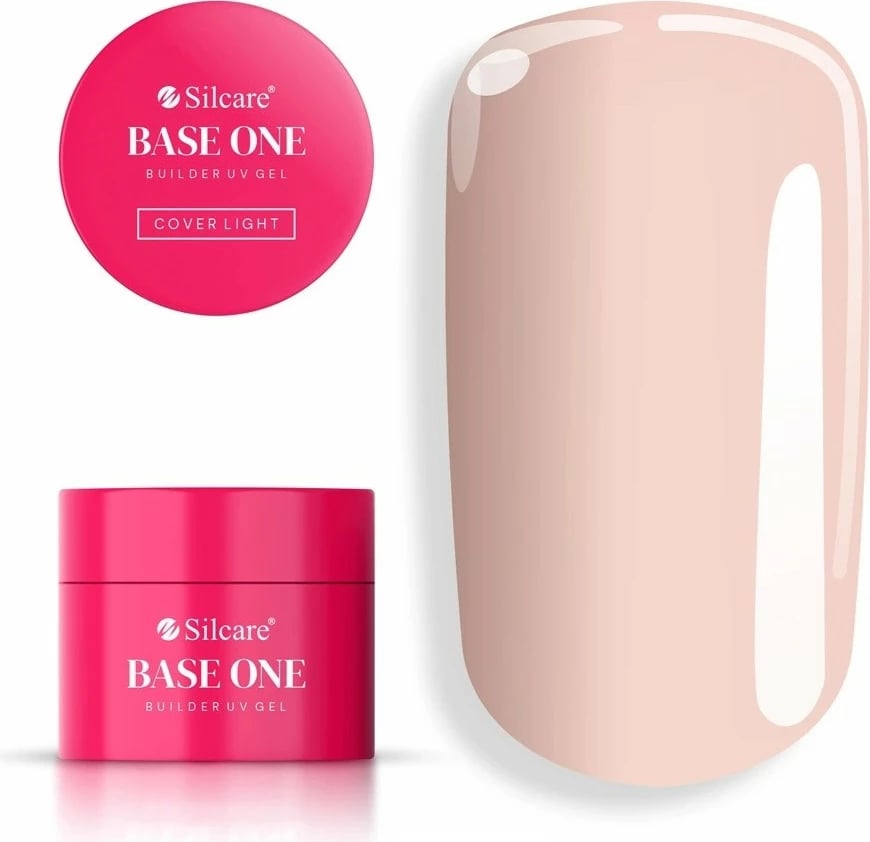 Xhel ndërtues për thonj Silcare Base One Cover Light për femra, 15g