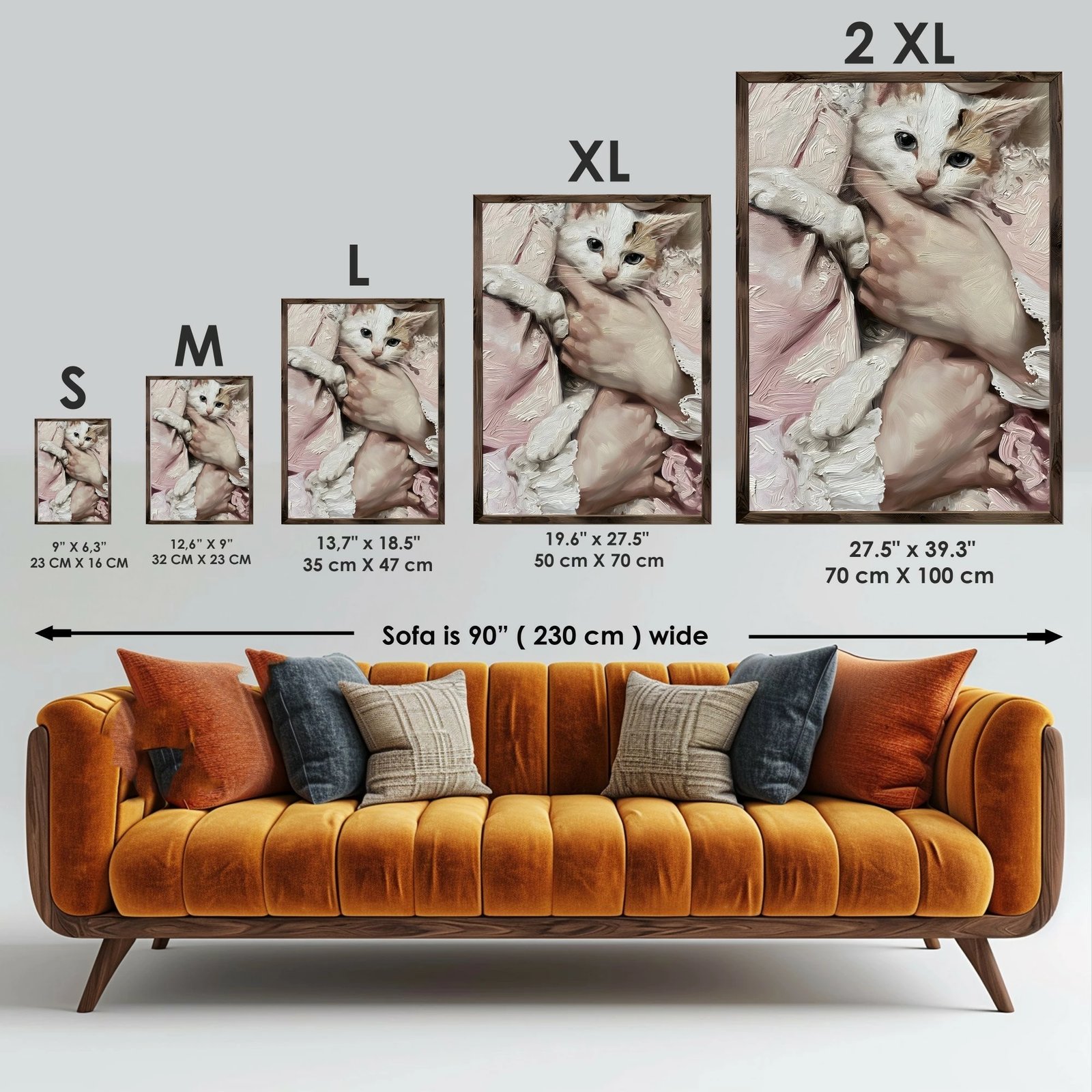 Pikturë dekorative me kornizë MDF, Wallity, GE148-L