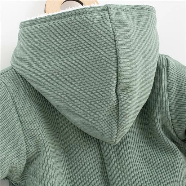 Kombinezon bebe dimëror me kapuç, New Baby Frosty, madhësia 56 (0-3m), jeshile