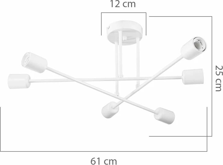 Dritë tavani PWL-1122 Ε27 ari D61x25cm