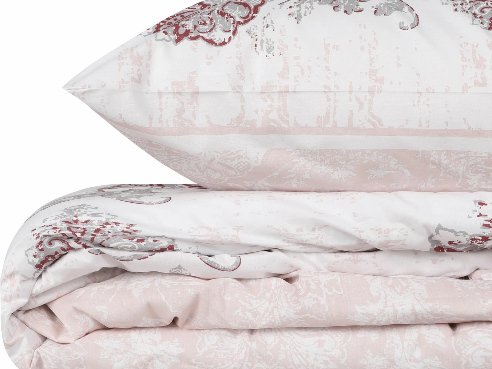 Set mbulesë për jorgan king size, L'essentiel, Daisy, ngjyrë e kuqe