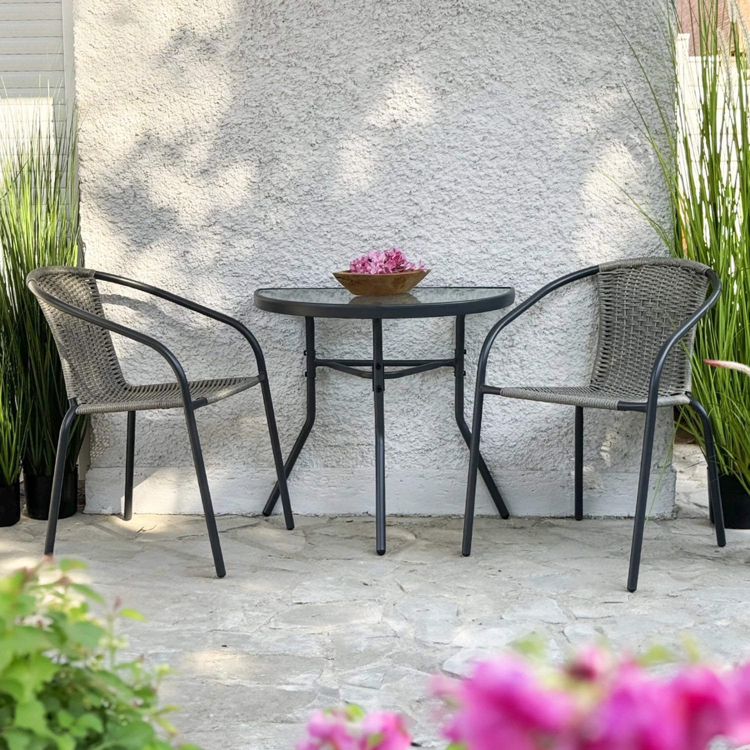 Tavolinë gjysmë rrethore LIMA FH5967.01, 70x40x64.5H cm