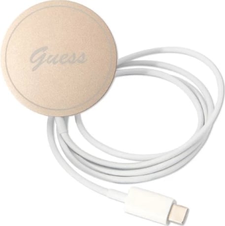 Mbështjellës Guess Jungle Collection me MagSafe + karikues wireless për iPhone 14 Pro 6.1", rozë