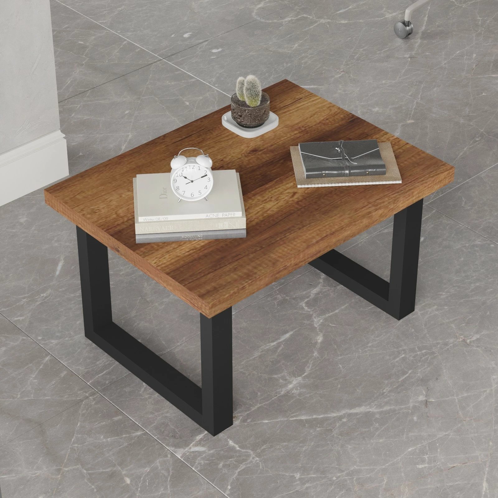 Tavolinë kafeje Hanah Home, Mn02-Ba, ngjyrë arre dhe antracit