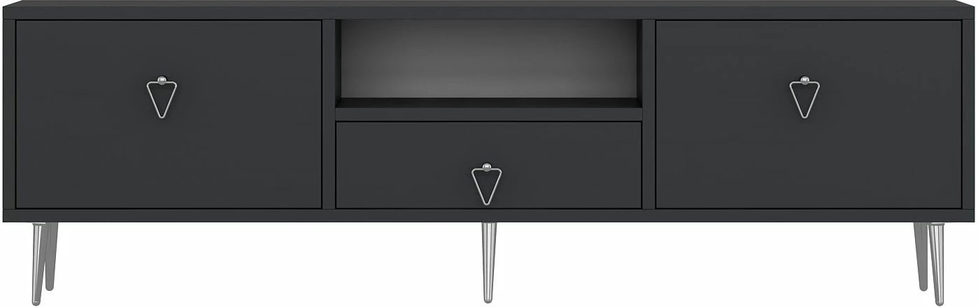 Komodë TV Skye Decor, anthracite, silver, 1306-DROP-1