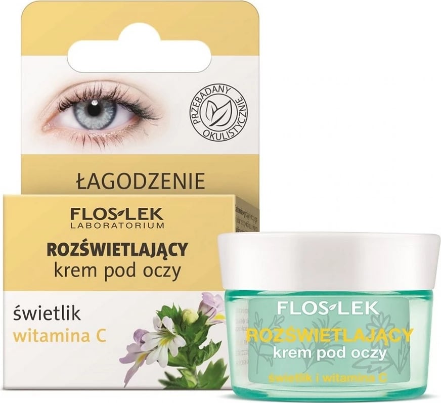 Krem për sy për femra Floslek Brightening Eye Cream me Sorrel dhe Vitamin C, 15ml