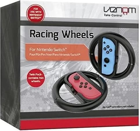 Timon për Joy-Con të Nintendo Switch, Venom, ngjyrë e zezë