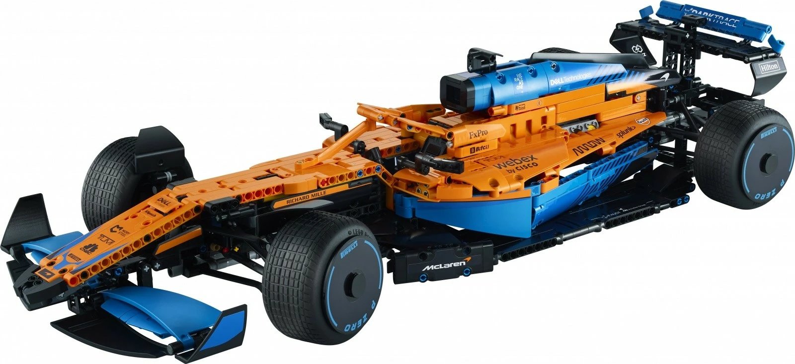 Set ndërtimi LEGO Technic McLaren Formula 1 Racing Car 42141, 1432 pjesë, portokalli/blu