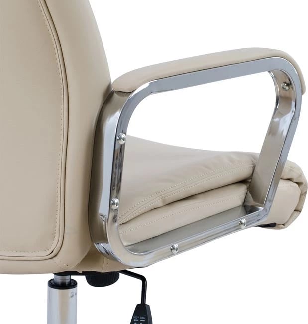 Karrige menaxheri për zyre, krem, FH1093.07, 63x80x(118-126) cm