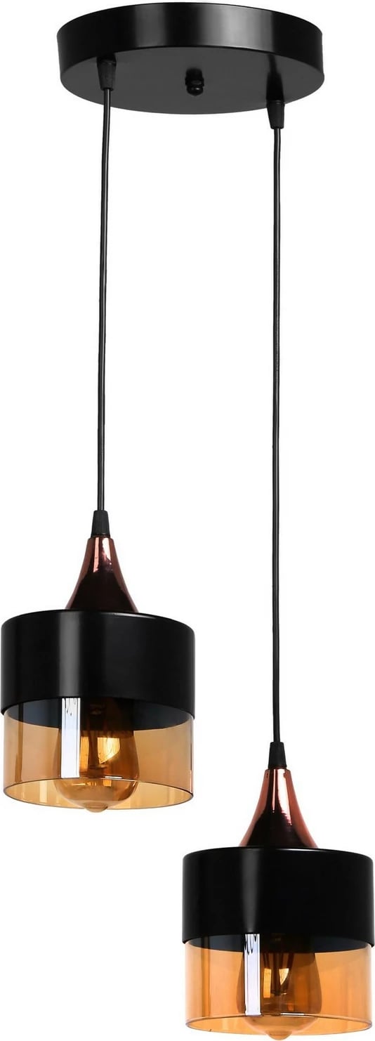 Llambë tavani Opviq Sahra, 2 copë, bakër e zezë Llambë tavani Opviq Sahra, 2 copë, bakër e zezë